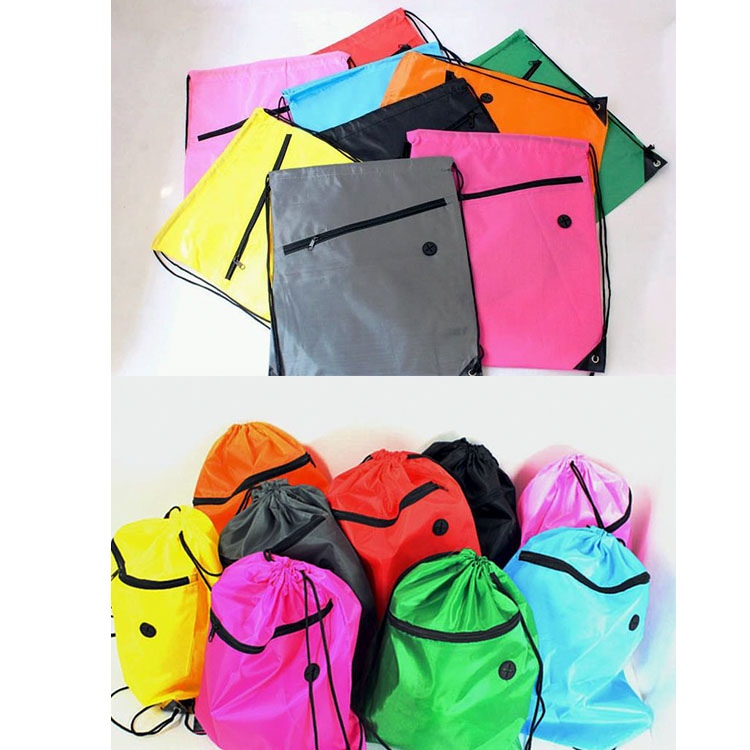 Drawstring Backpack With Headphone Hole 4