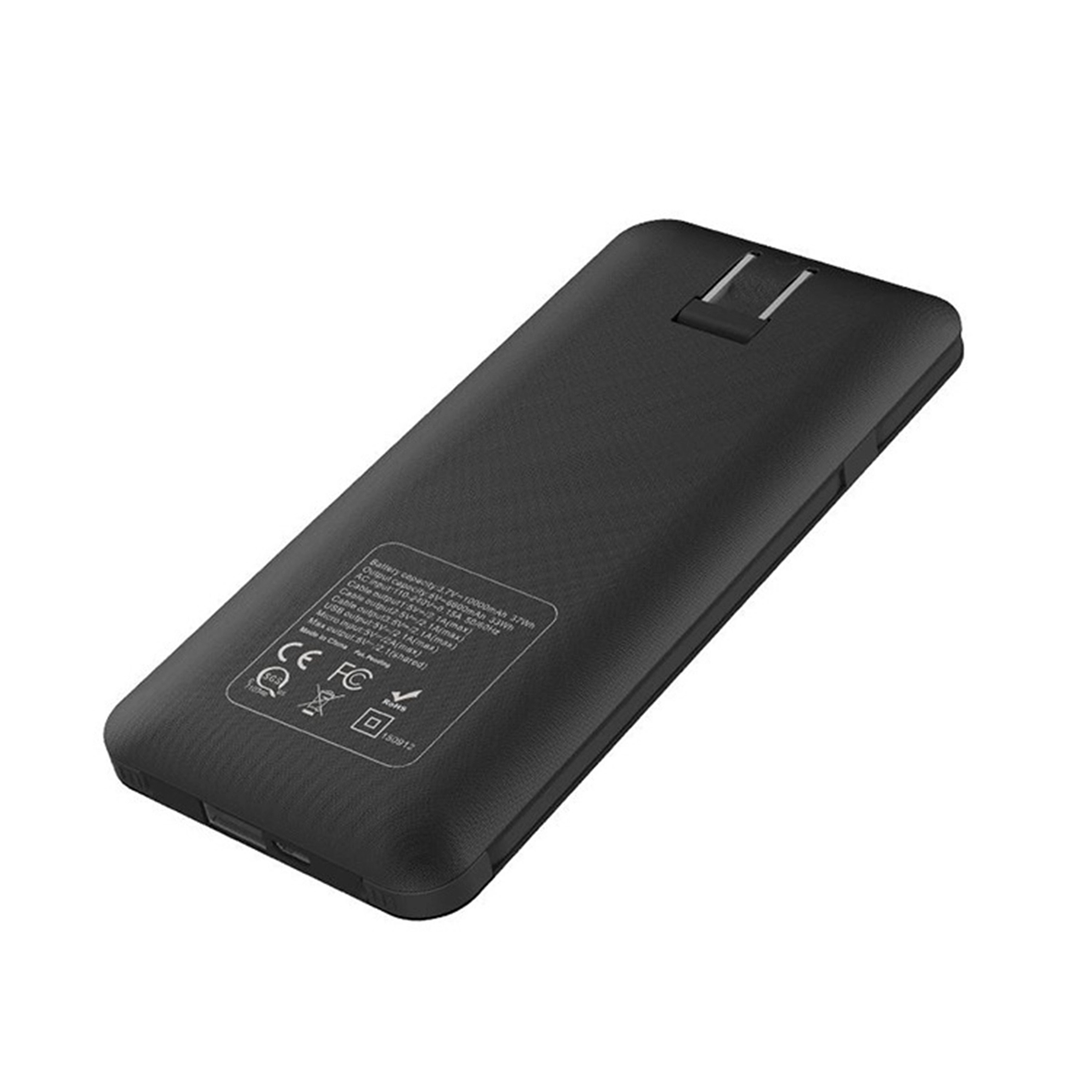 10,000 mAh Power Bank w/ Built-In Cable & Wall Plug 5
