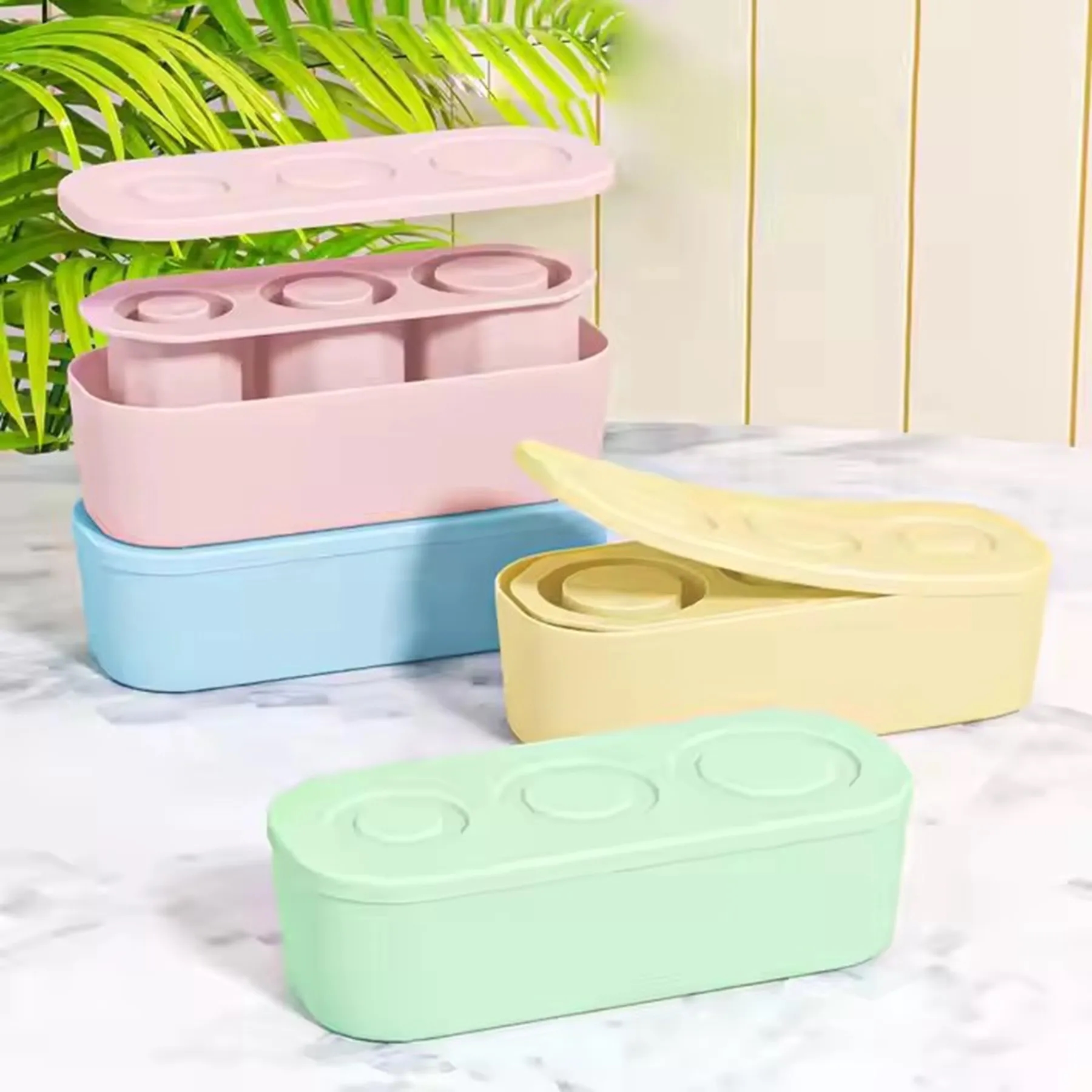 3 Sizes 40 oz Ice Cube Mold Tray with Box and Lid 7