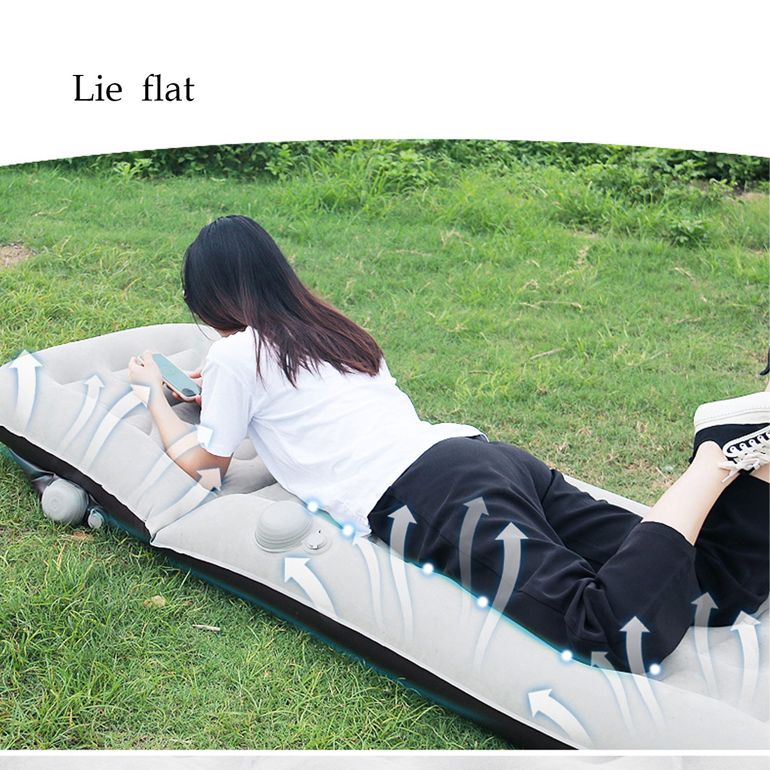 Adjustable inflatable camping sofa cushion 8