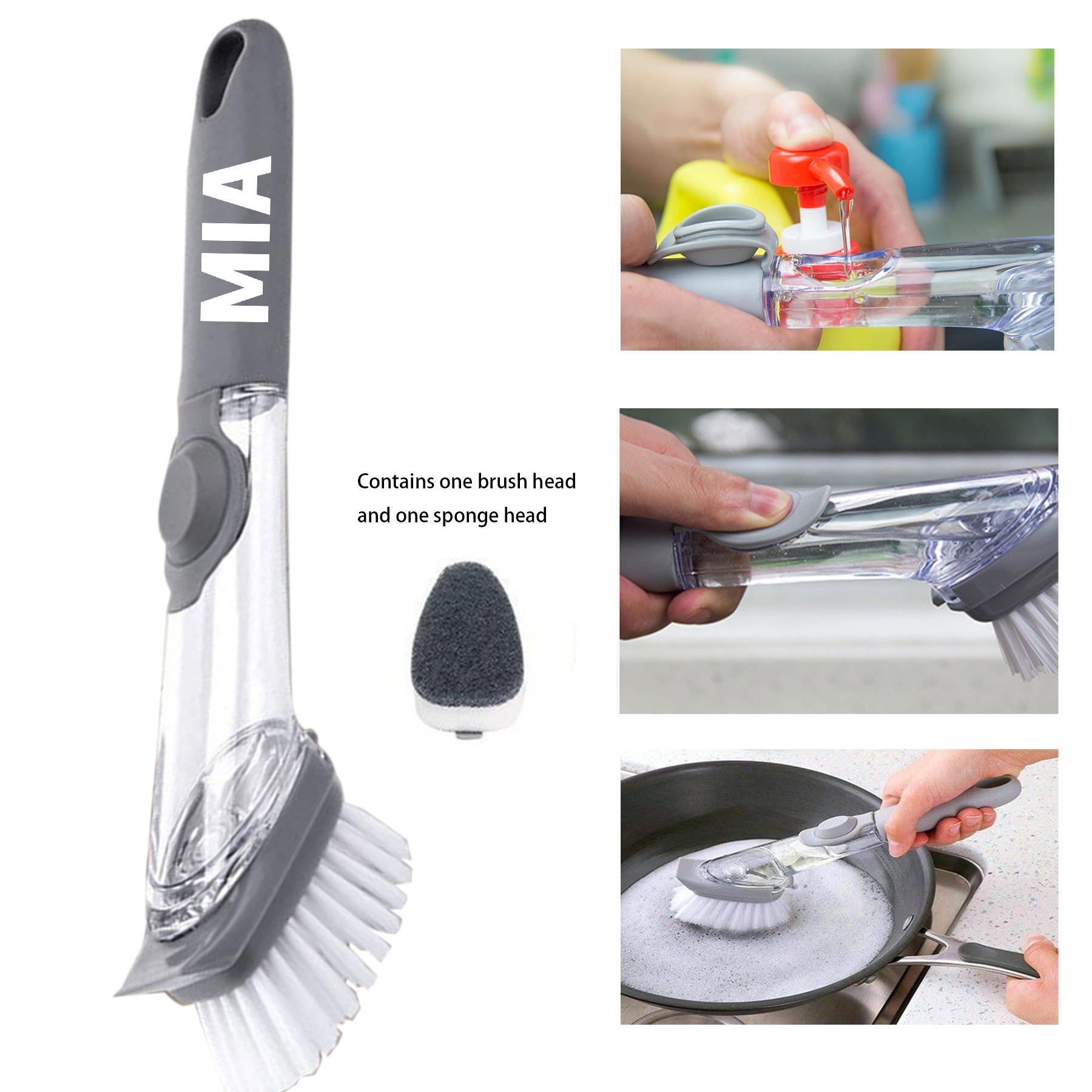Soap Dispensing Dish Brush 2
