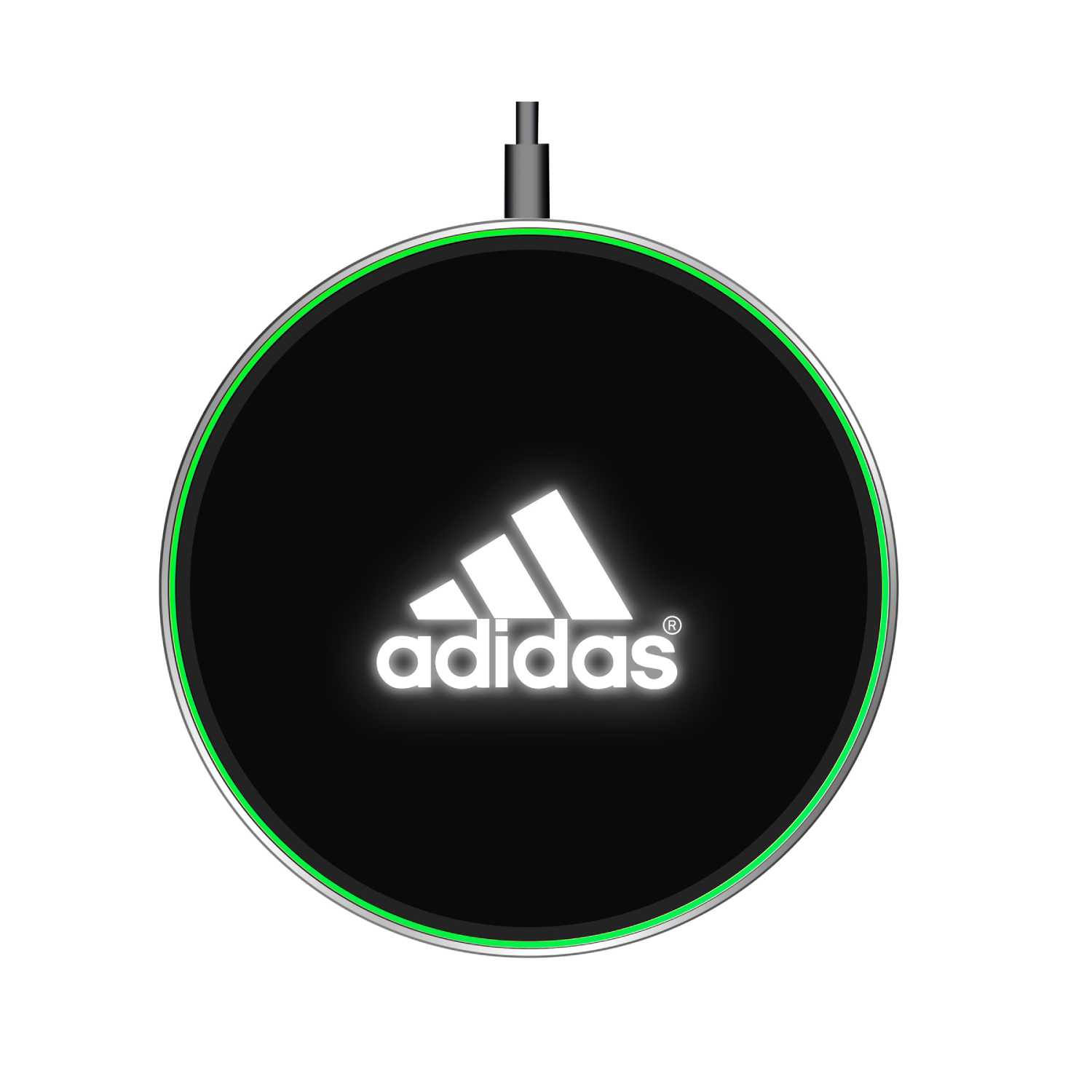 Ultra Slim Light Up Logo Wireless Charger Pad, 15W 5