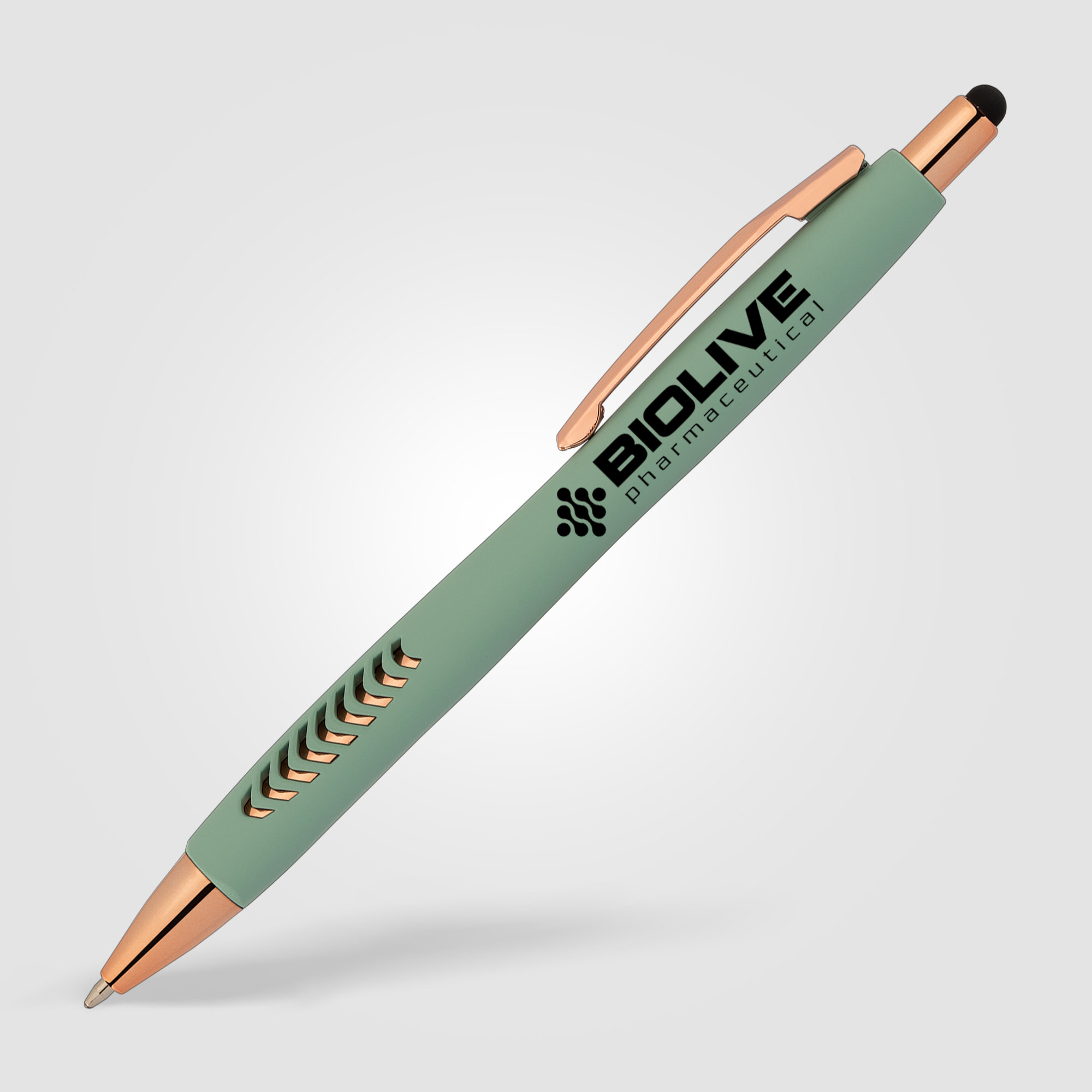 Avalon Softy Rose Gold Designer Pen w/ Stylus 11