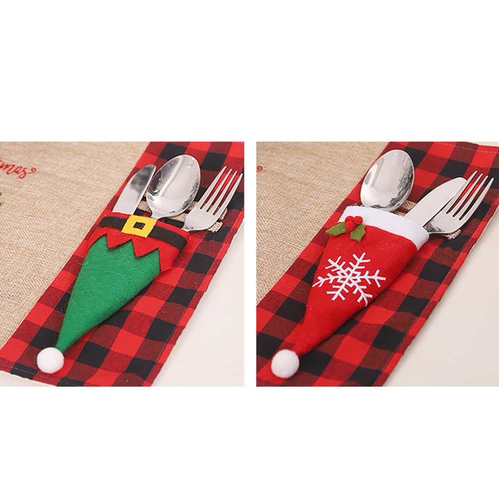 Christmas Hat Knife and Fork Bag 5