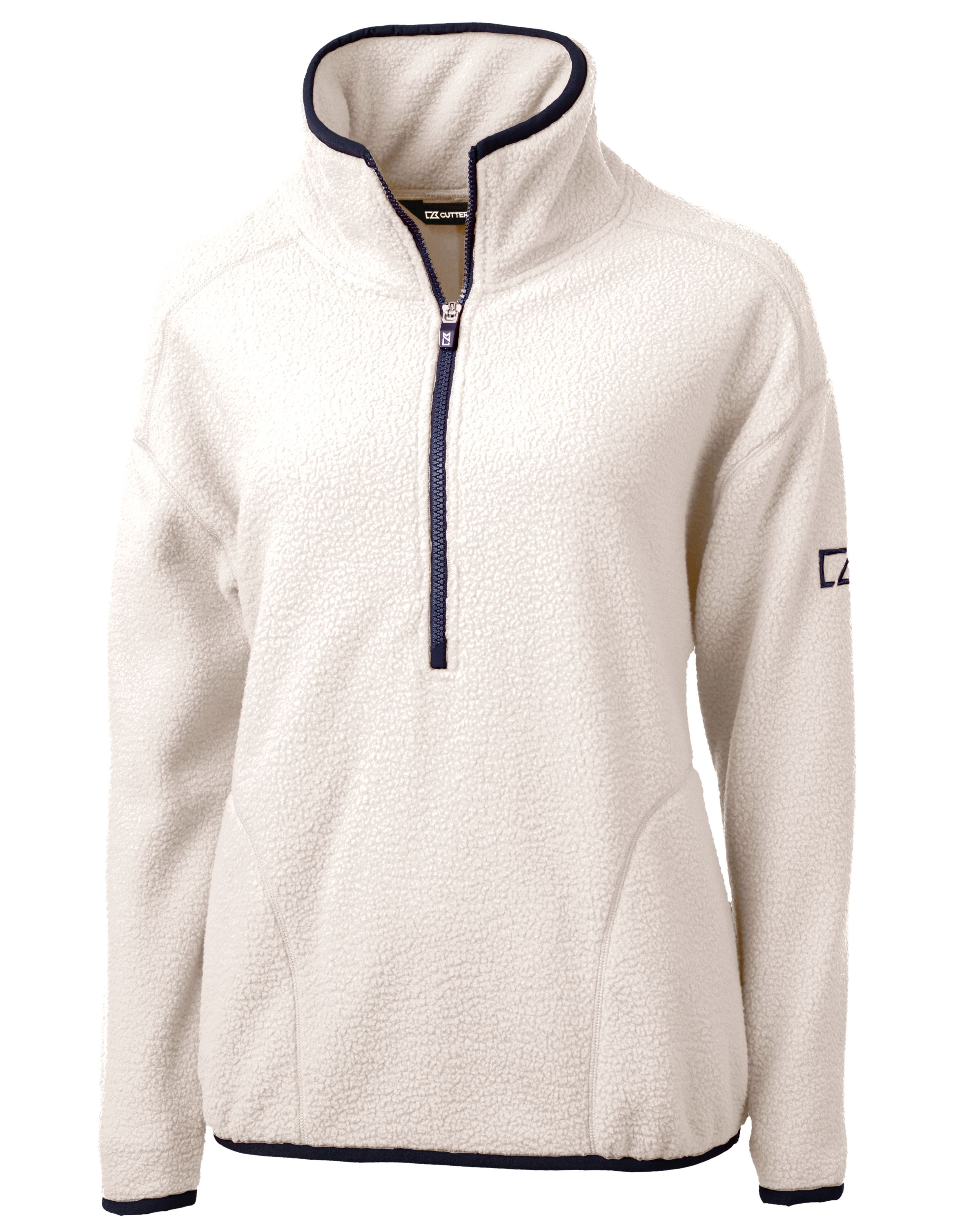 Cutter & Buck Cascade Epic Comfort Recycled Sherpa Fleece Womens Pullover Jacket 29