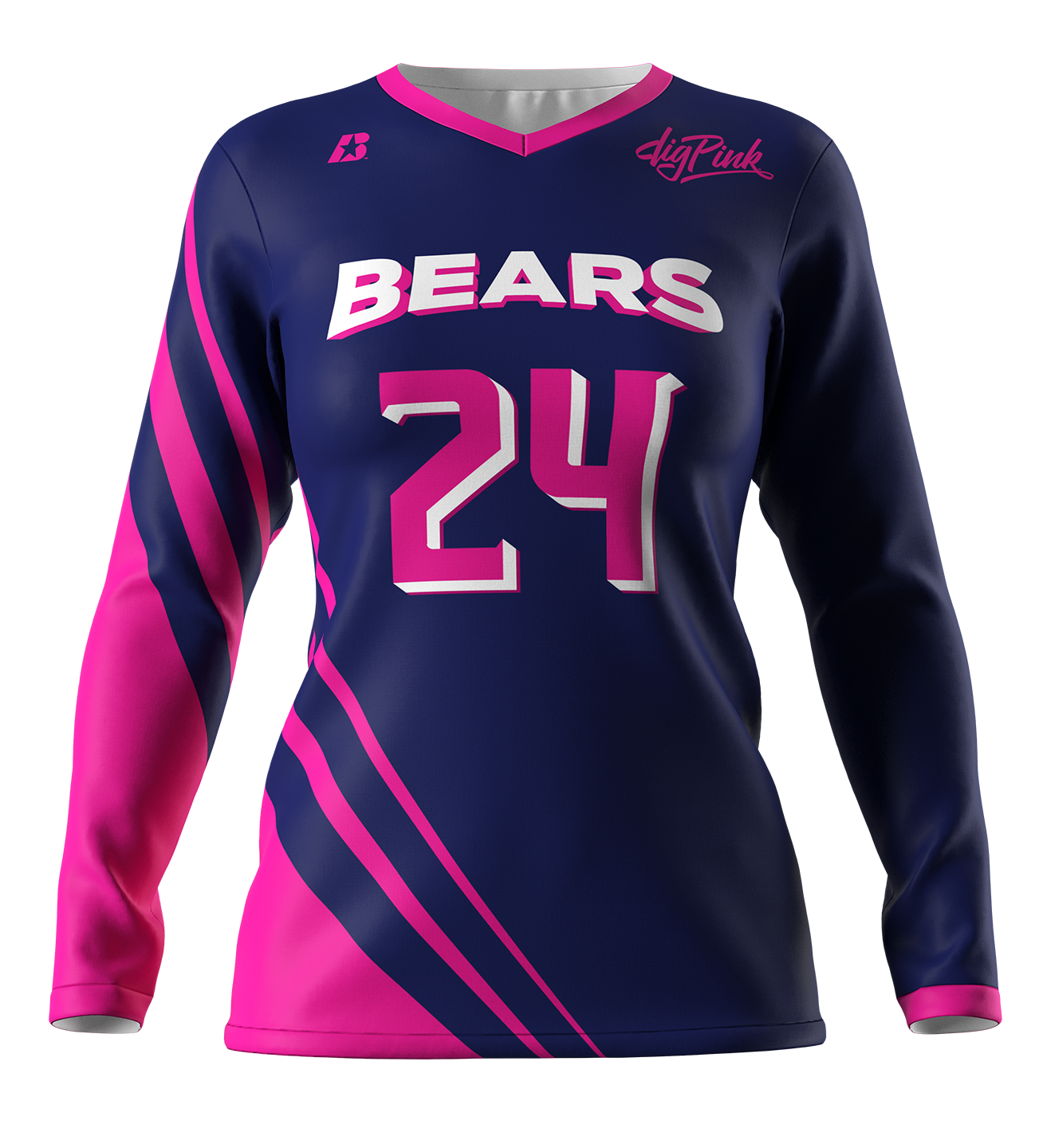 Jersey, Volleyball Long Sleeve, Women's 12