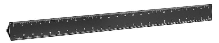 12" Engineer Triangular Hollow Scale 13