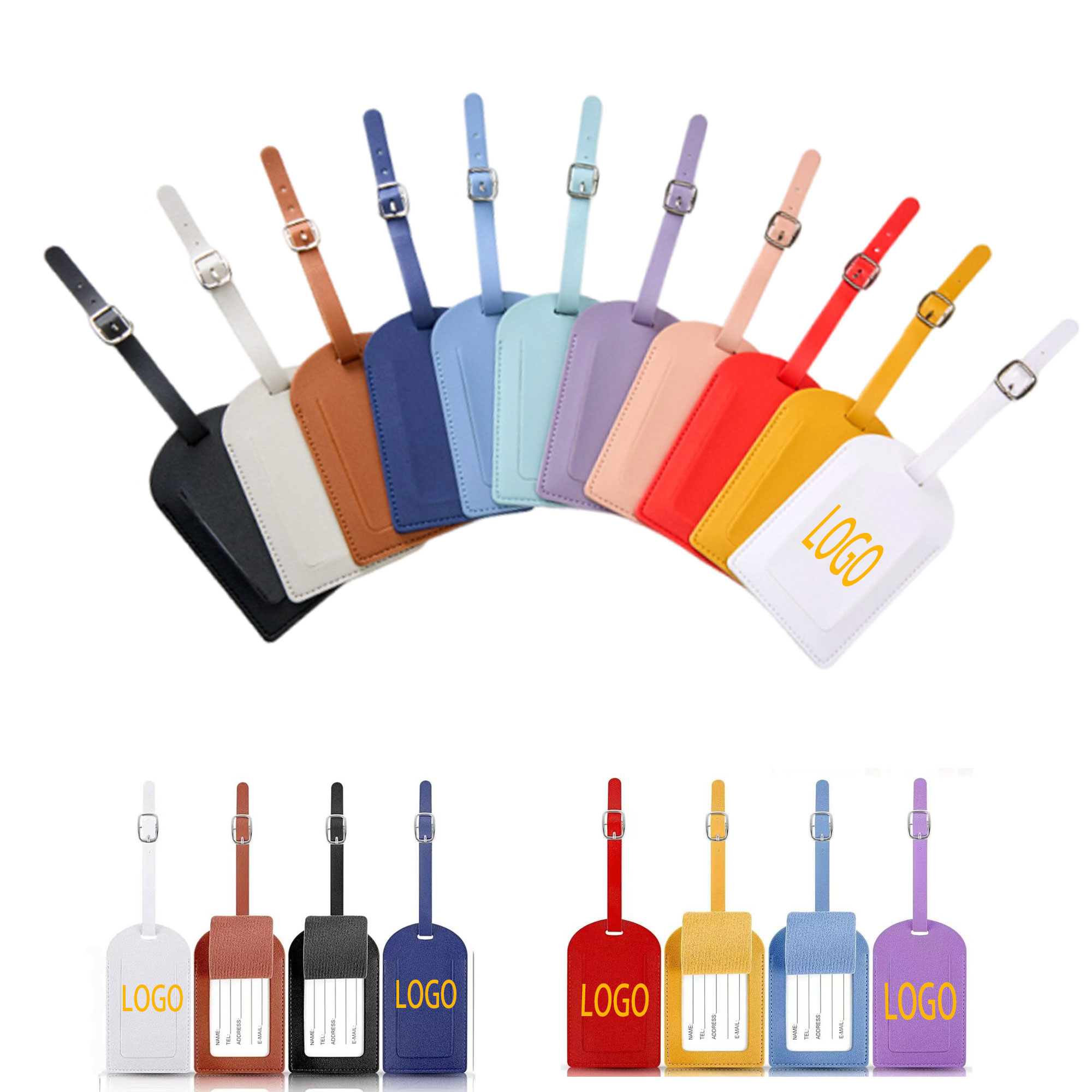PU Luggage Tag With Loop 1