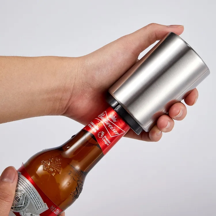 Metal Stainless Steel Push Down Magnetic Automatic  Beer Bot 3