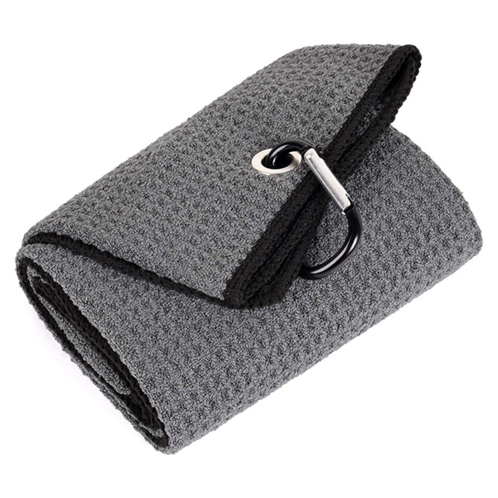 Tri-fold Golf Towel w/ Bag Hook 4