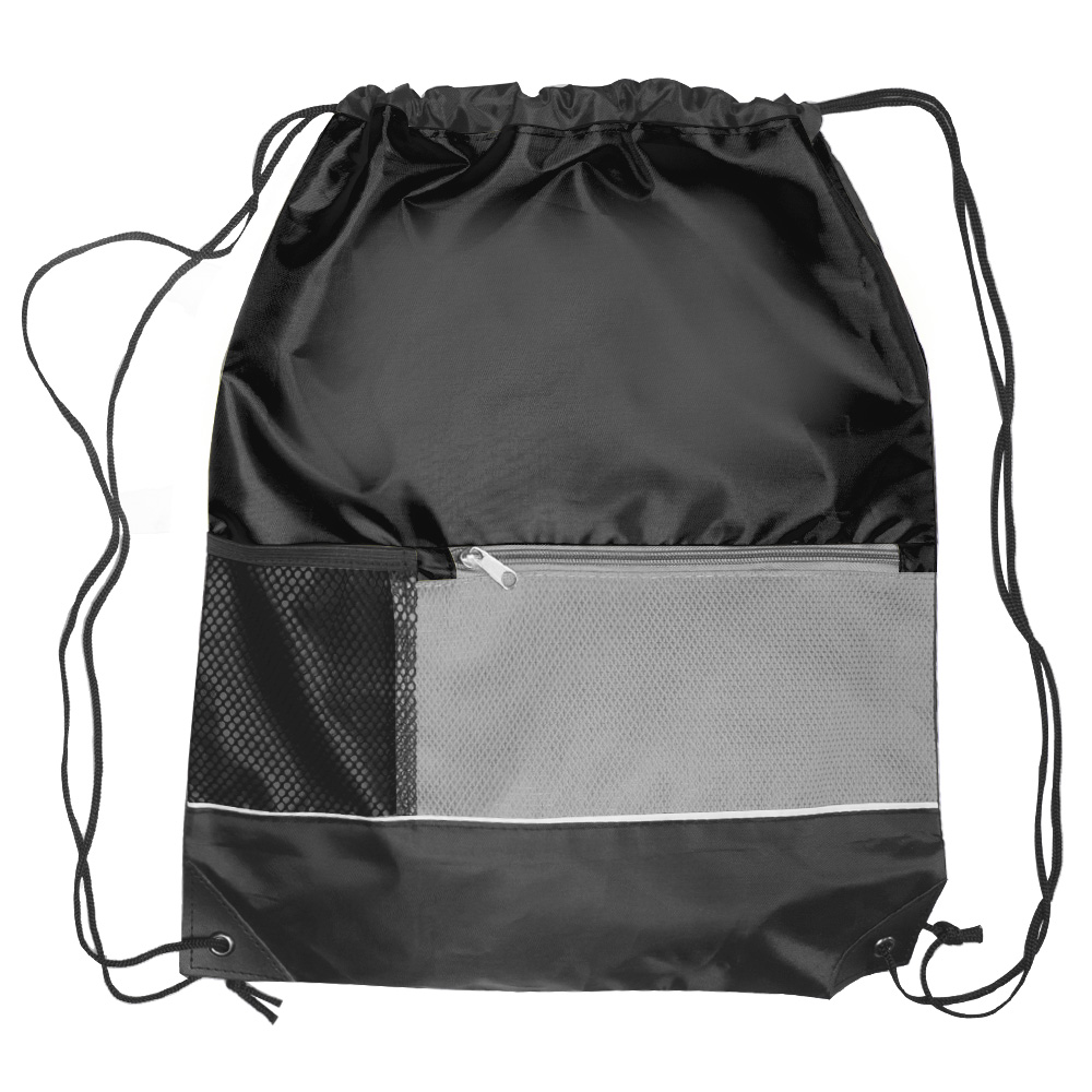 Front Pocket Drawstring Backpacks 2