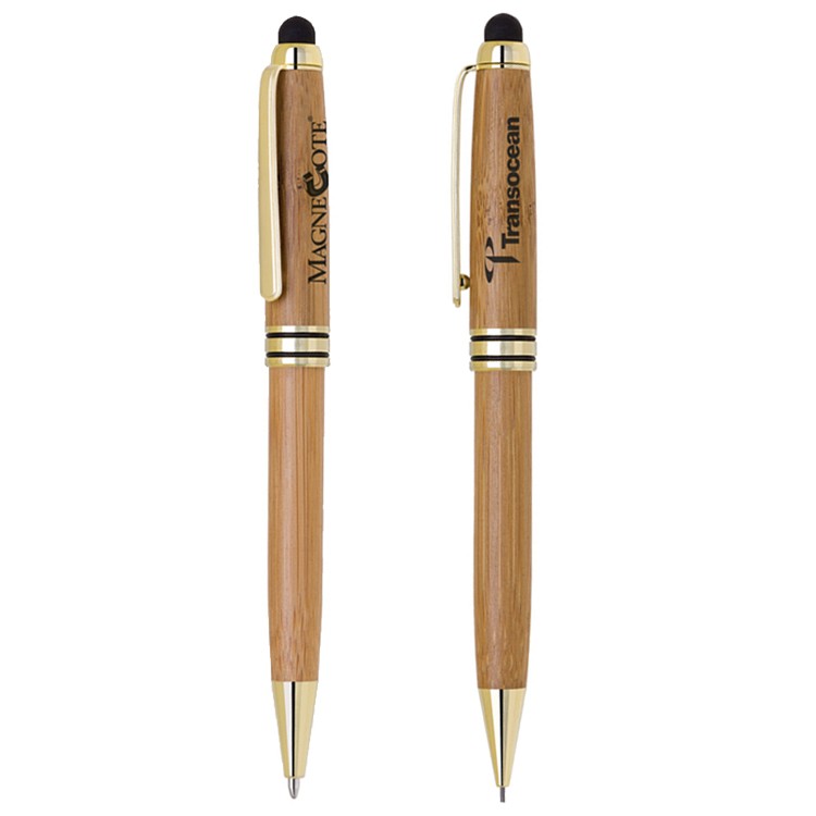 Eco VIII Stylus Tool with Bamboo Ballpoint Pen and Pencil Set 4