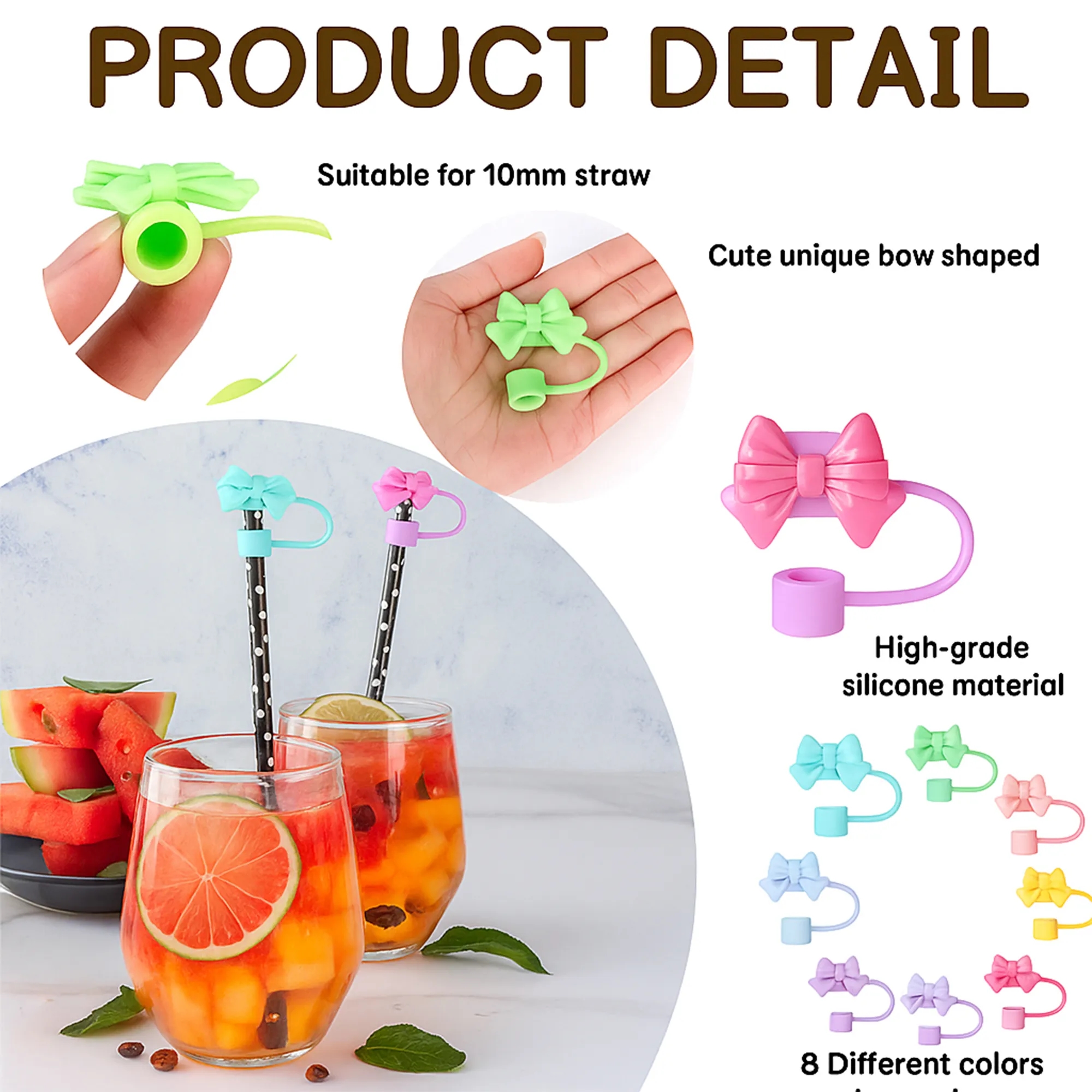 Bows-shaped Straw Cap 10