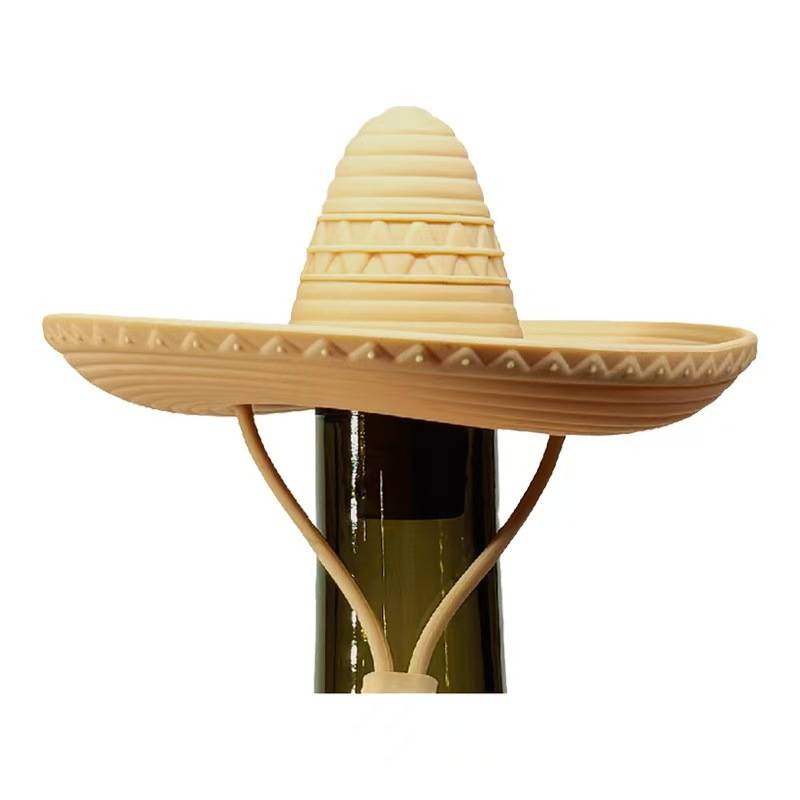 Creative Western Cowboy Straw Hat Wine Stopper 6