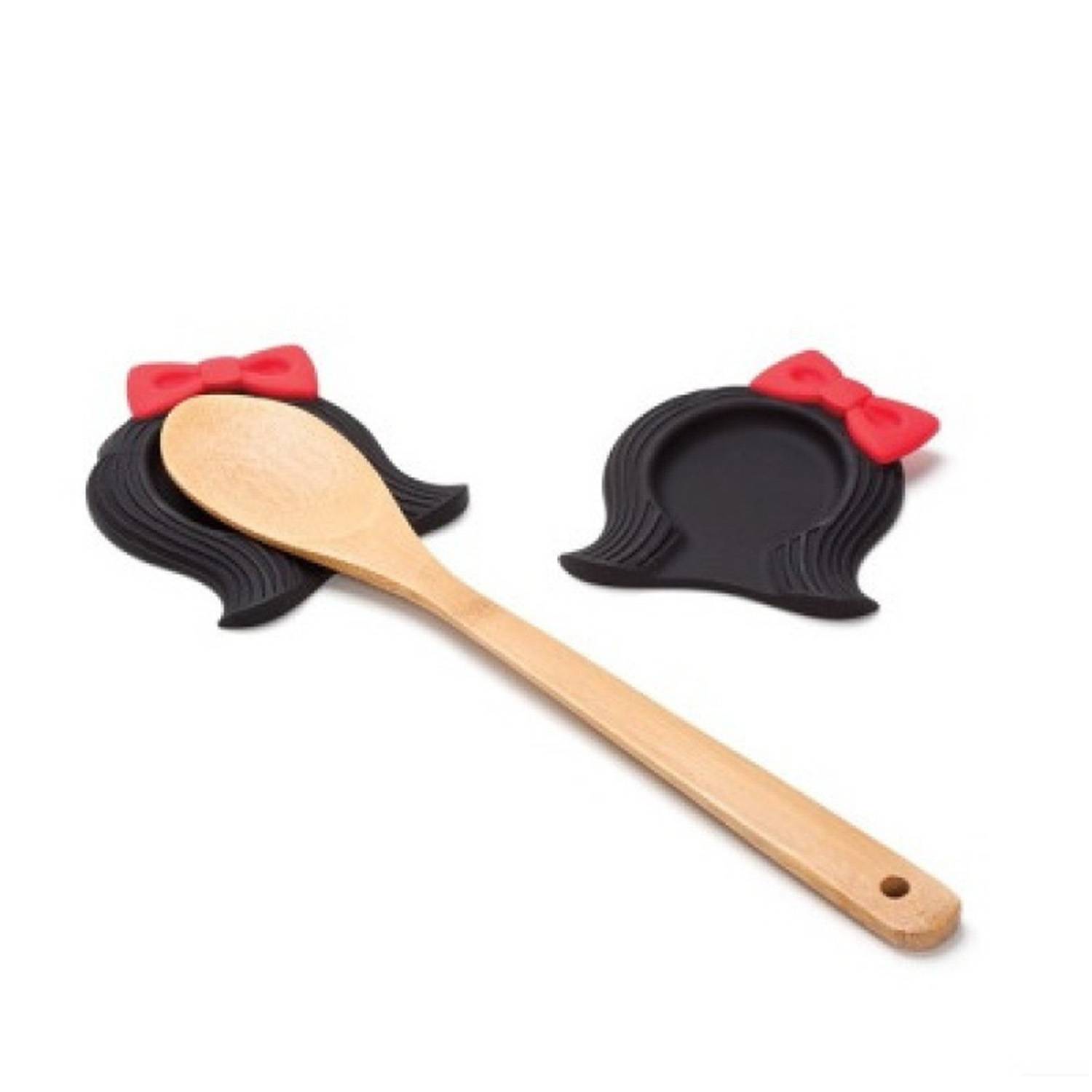 Heat-Resistant Non-Slip Cartoon Silicone Spoon Holder 8