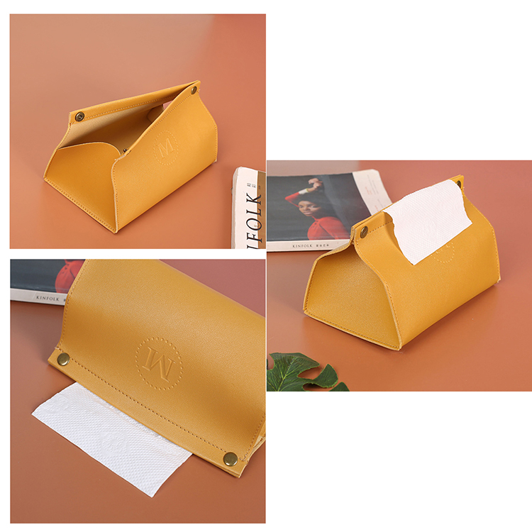 Creative PU Leather Tissue Box 1
