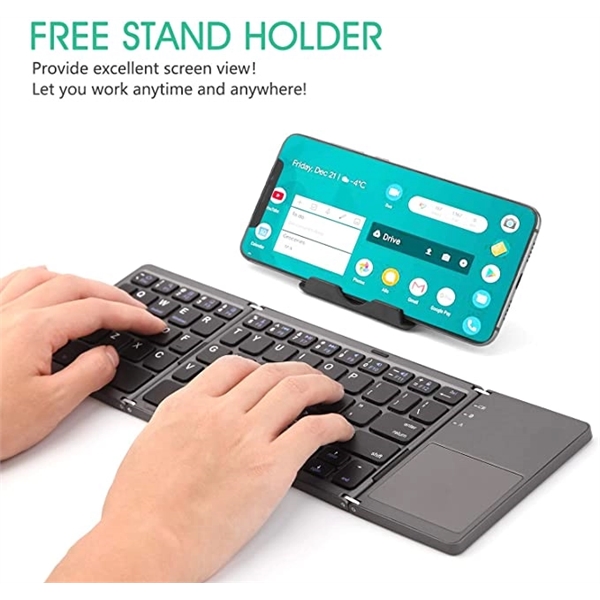 Foldable Bluetooth Keyboard with Touchpad 3