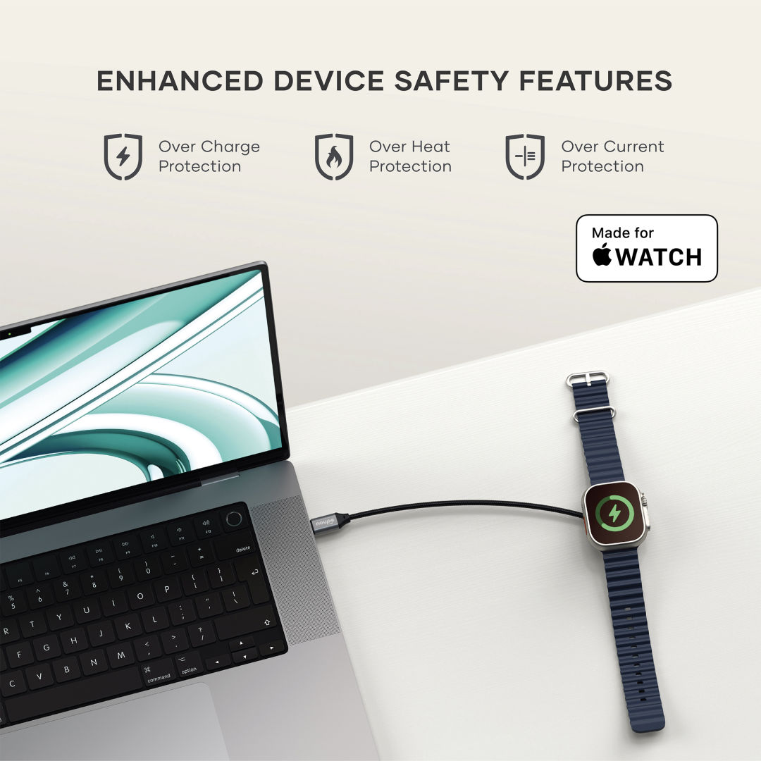 SATECHI® USB-C Magnetic Fast-Charging Cable For Apple Watch 7
