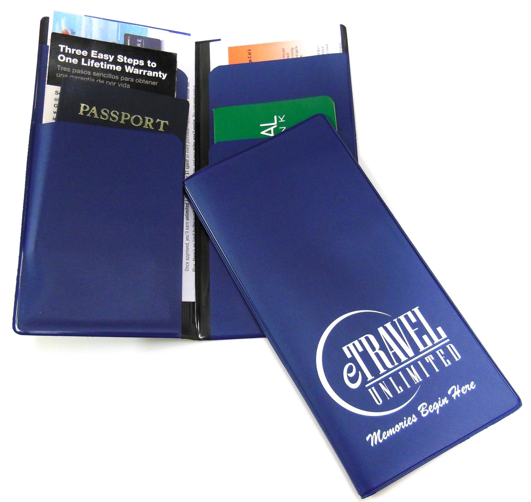 Deep Spine Document Holder W/ Opaque Cover & 4 Inside Pockets 4 1/2 x 9 1/4 2