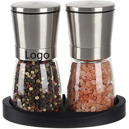 6OZ Manual Household Stainless Steel Grinder Dust-proof Lid Kitchen Dining Bottle 1