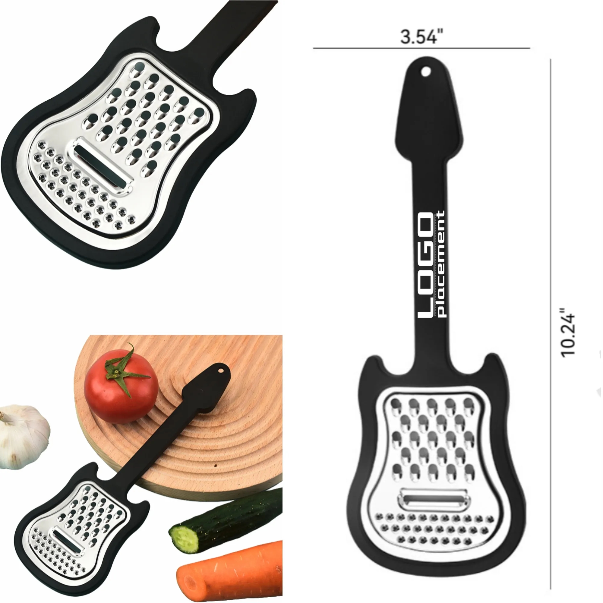 Guitar-Shaped Stainless Steel Multifunctional Grater 3