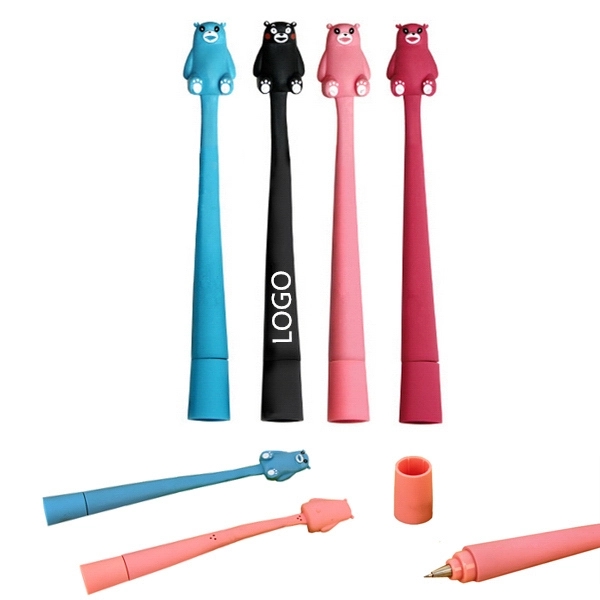 Bendable Solid Bear Ball Point Pen 1