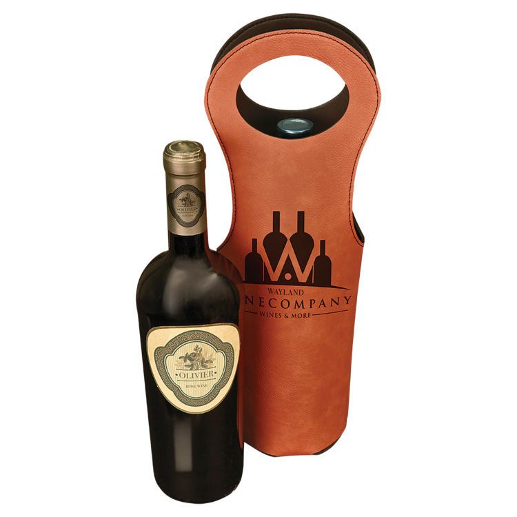 Rawhide Leatherette Wine Bag 1
