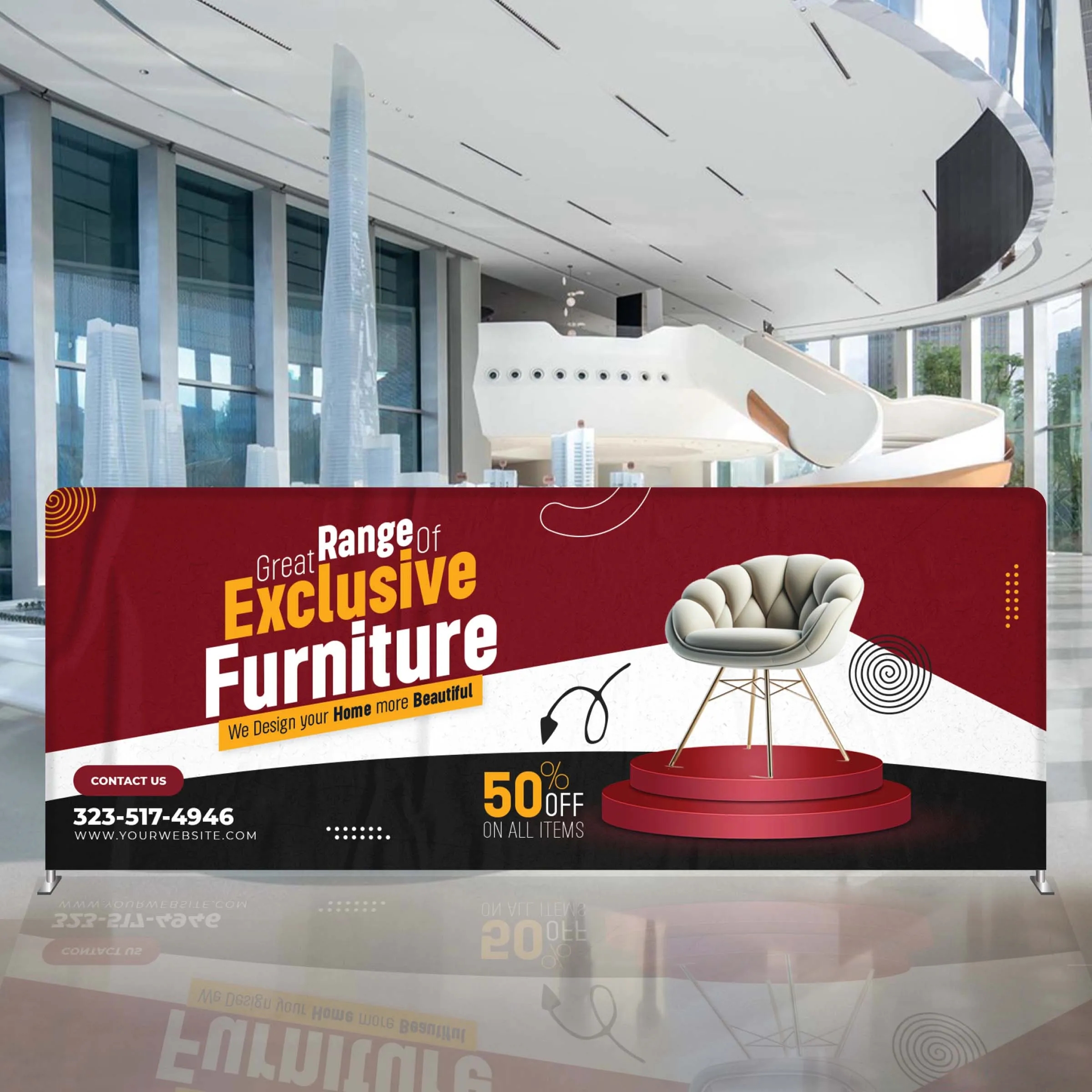 20' STRAIGHT TENSION FABRIC DISPLAY 5