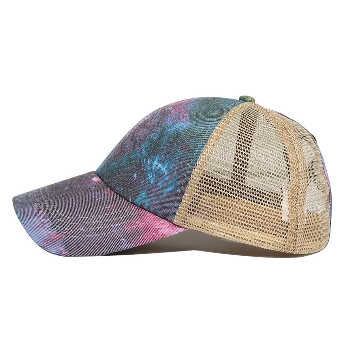 Tie-Dye Ponytail Baseball Cap 1