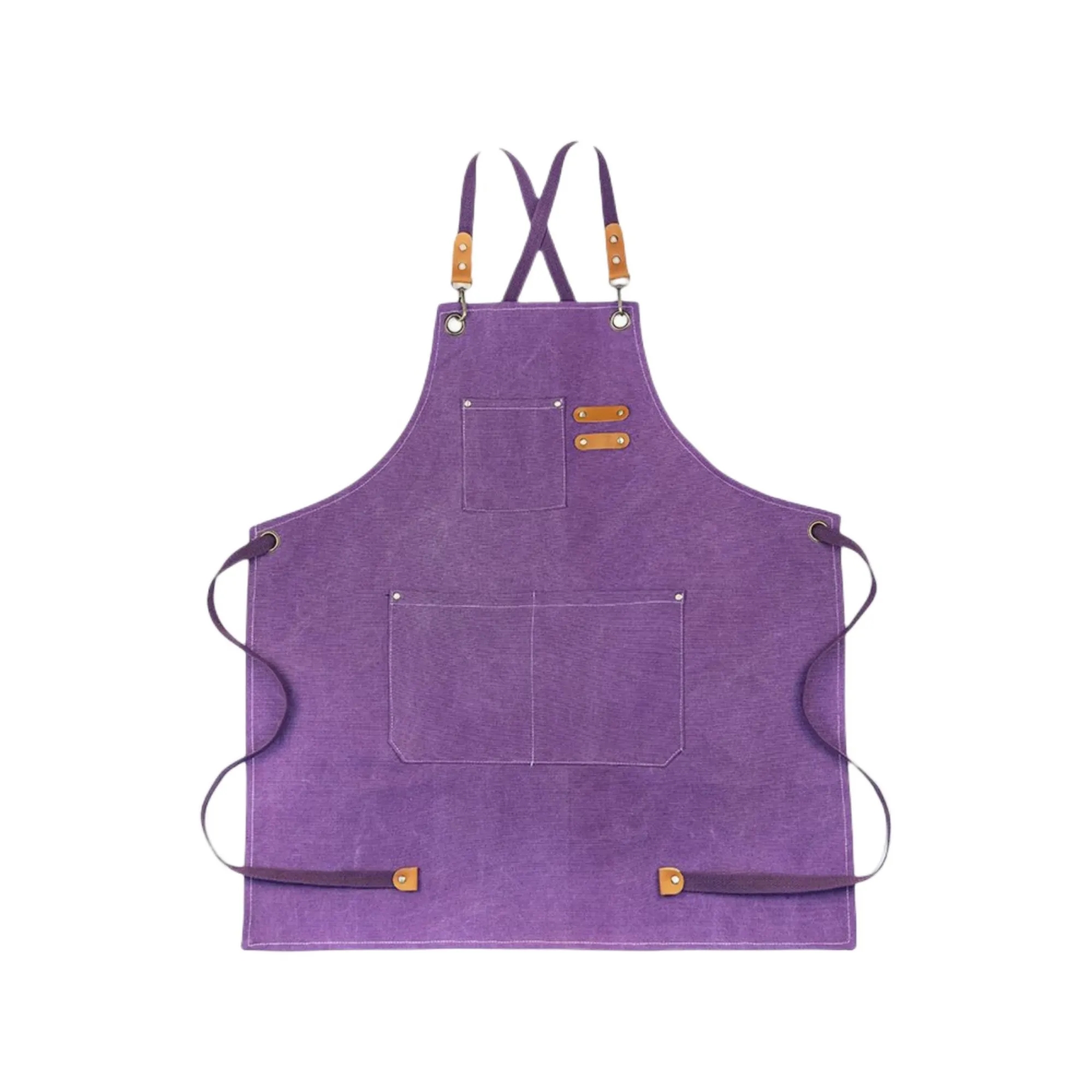 Cotton Canvas Cross Back Heavy Duty Adjustable Work Apron 10