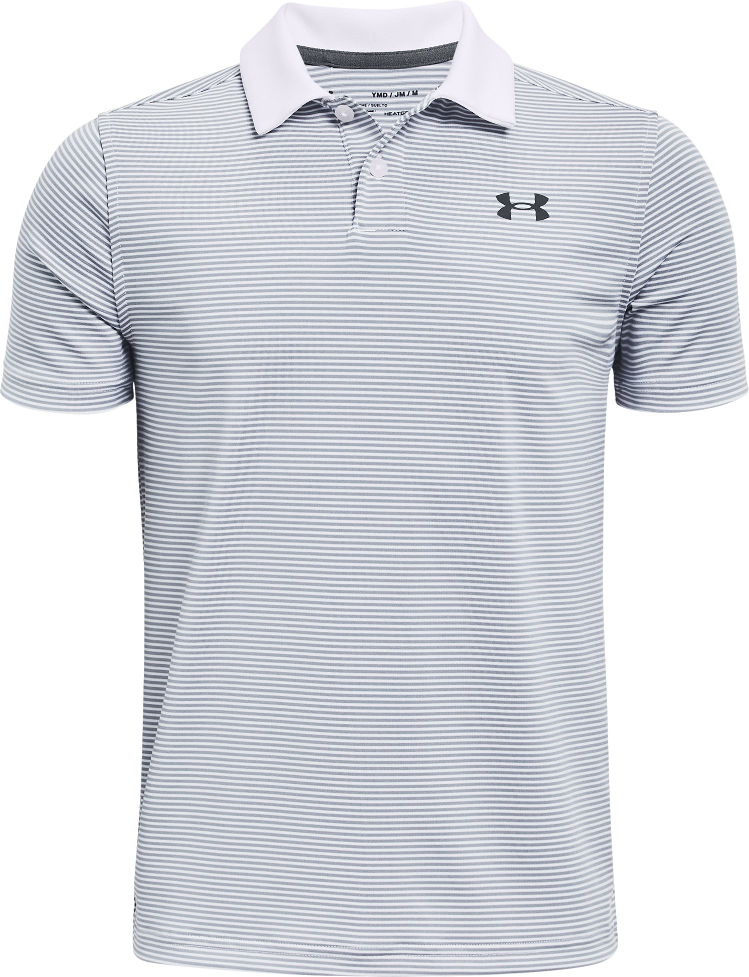UA Performance Stripe Boys' Polo 8
