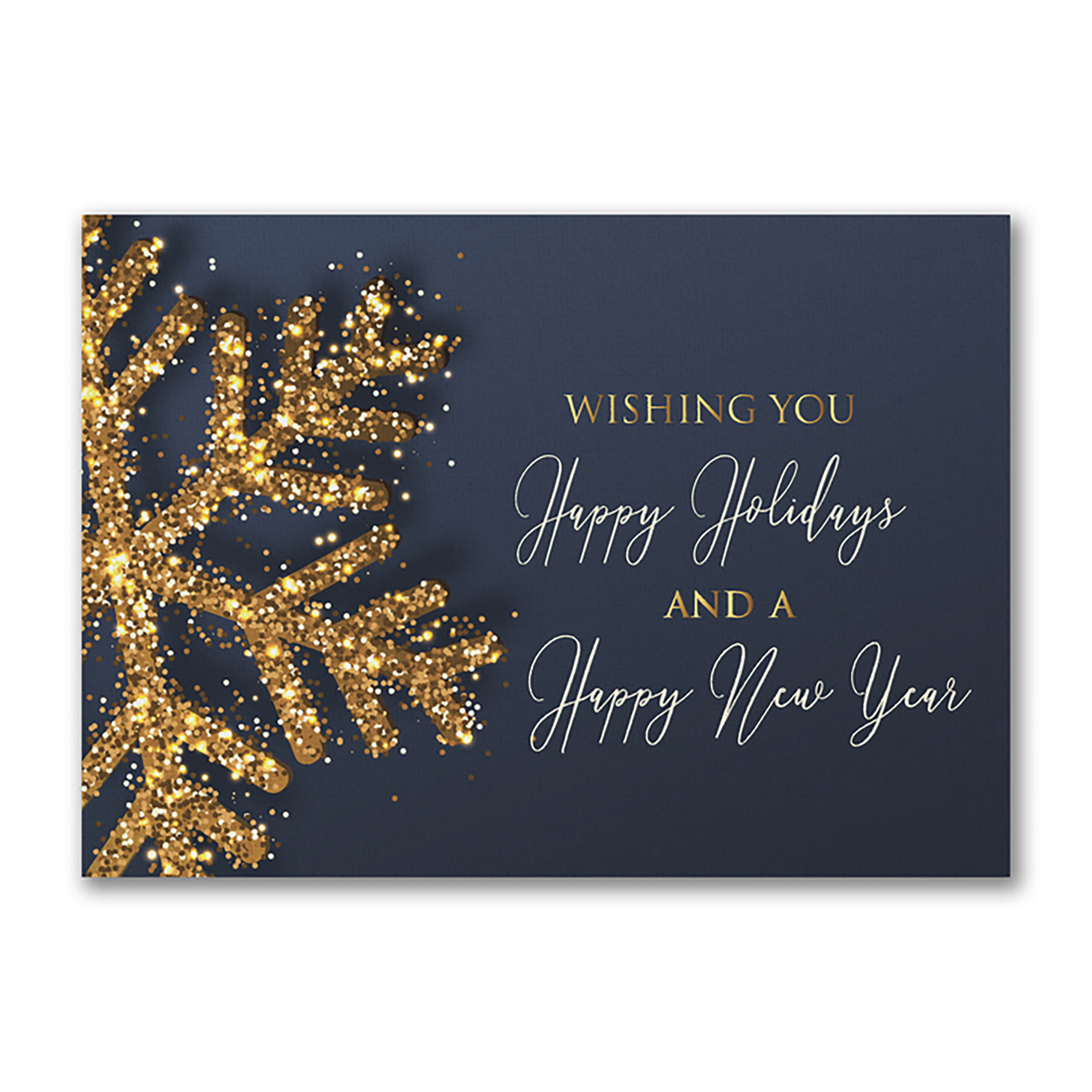 Glittering Wishes Economy Holiday Card 2