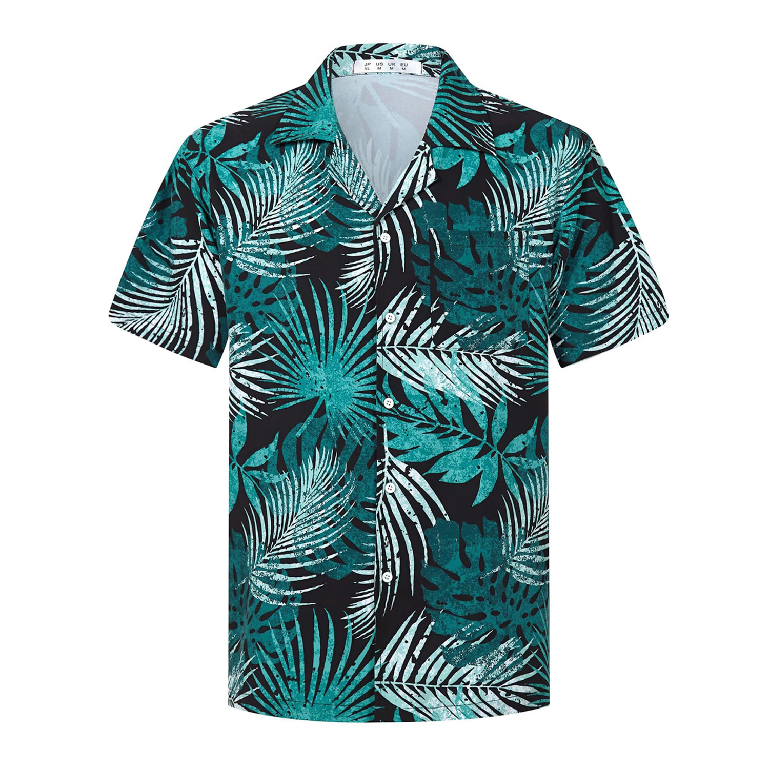 Tropical Print Beach Stretch Polyester Shirt 4
