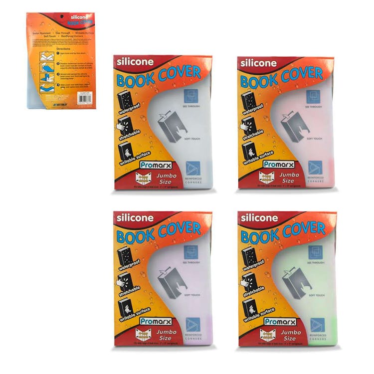 Silicone Jumbo Book Covers - Assorted Colors 2