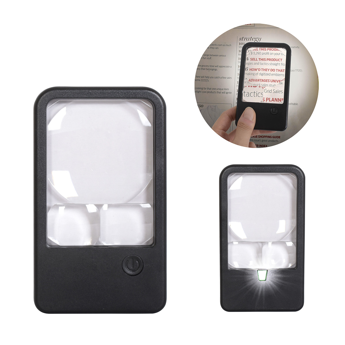Best Buddy Tools ® Rechargeable LED Pocket Magnifier 10
