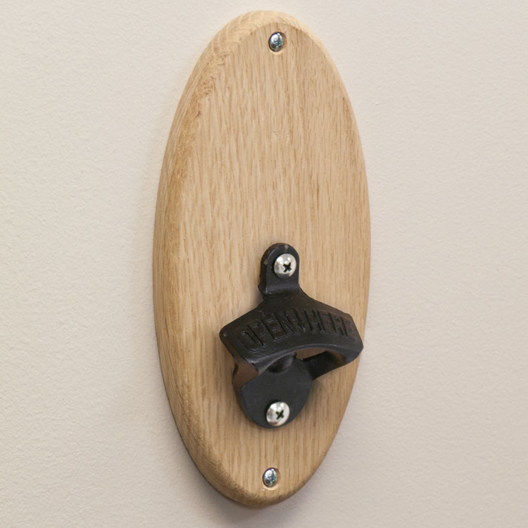 Wall-Mount Oval Bottle Opener