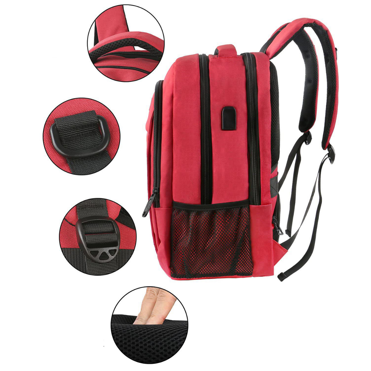 30L Business Laptop Backpack with USB Port 4