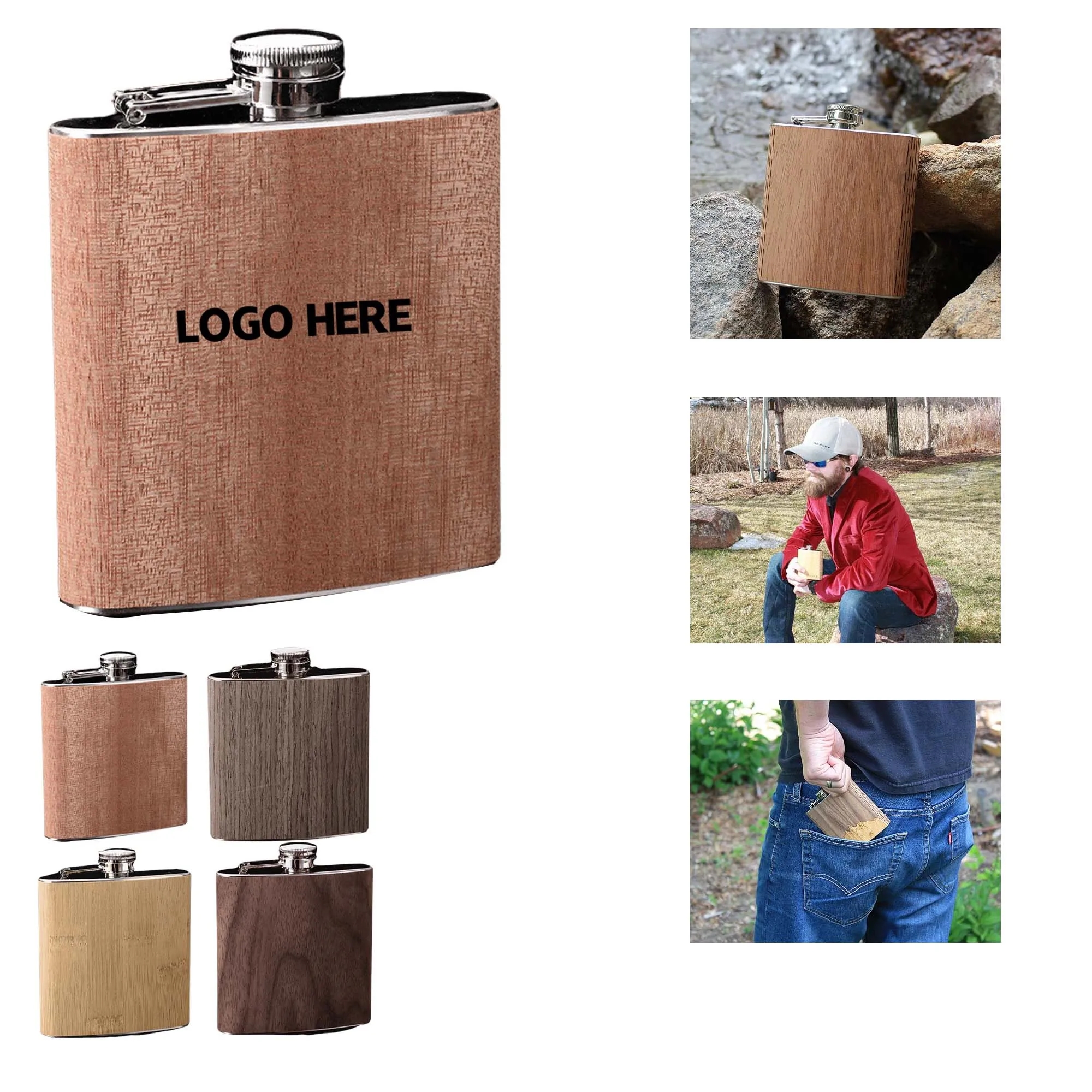 Stainless Steel Flask 6oz 3