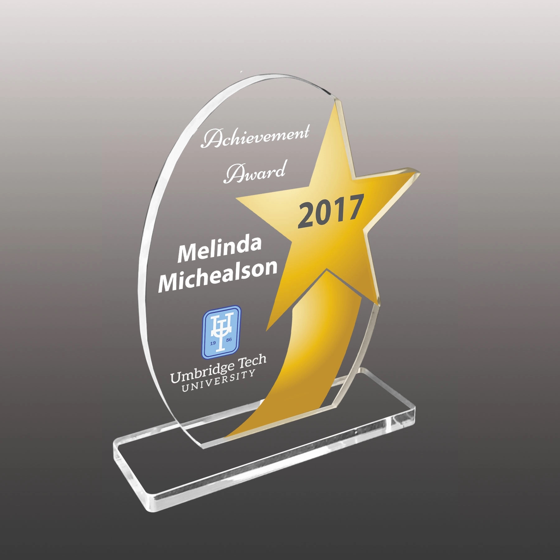 Acrylic Star Award - Ultra Vivid Color