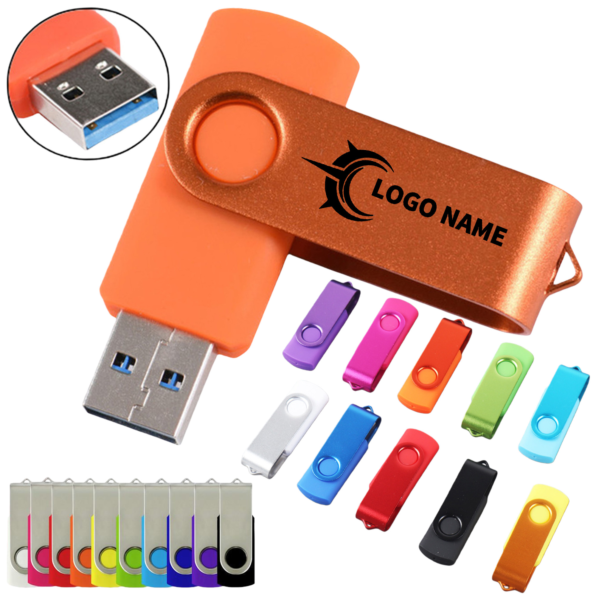 Durable Travel USB Swivel Flash Drive 2