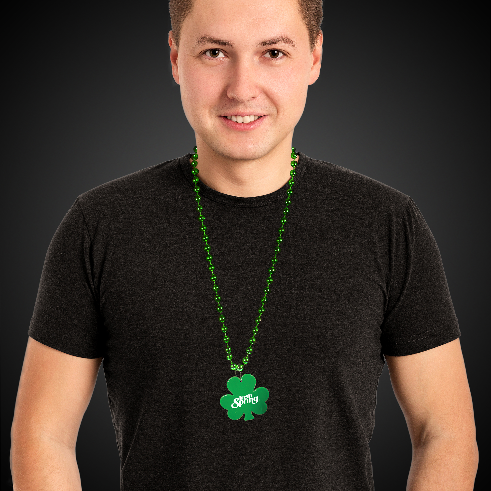 2 1/2" Clip On Shamrock Medallion Badge