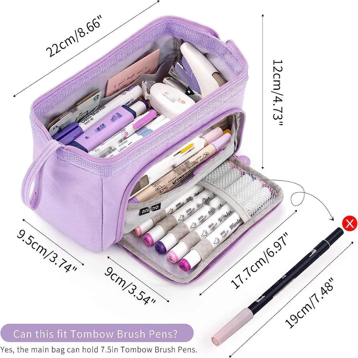 Pencil Case Large Capacity Pen Pouch 2