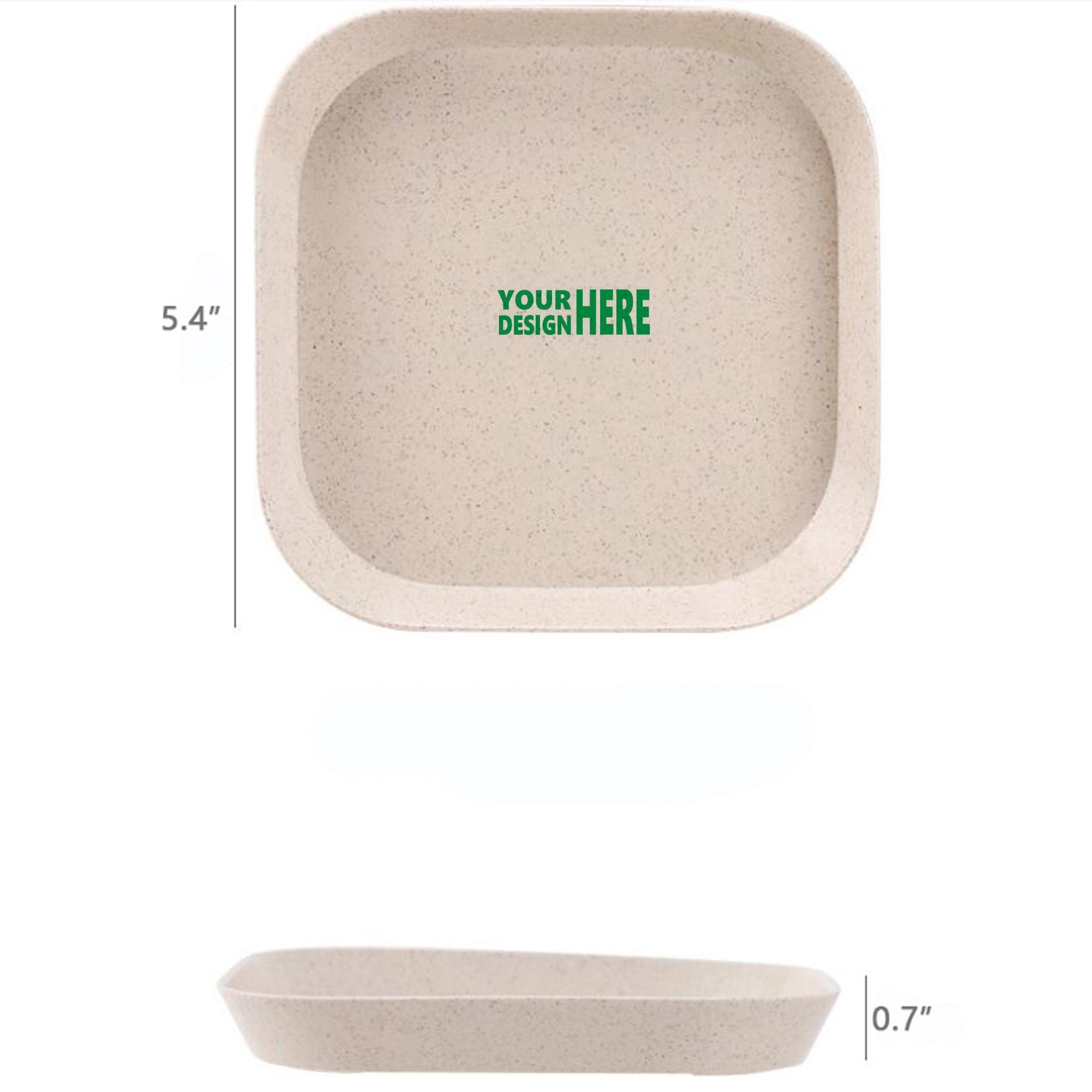 Lightweight Wheat Straw Plate 3