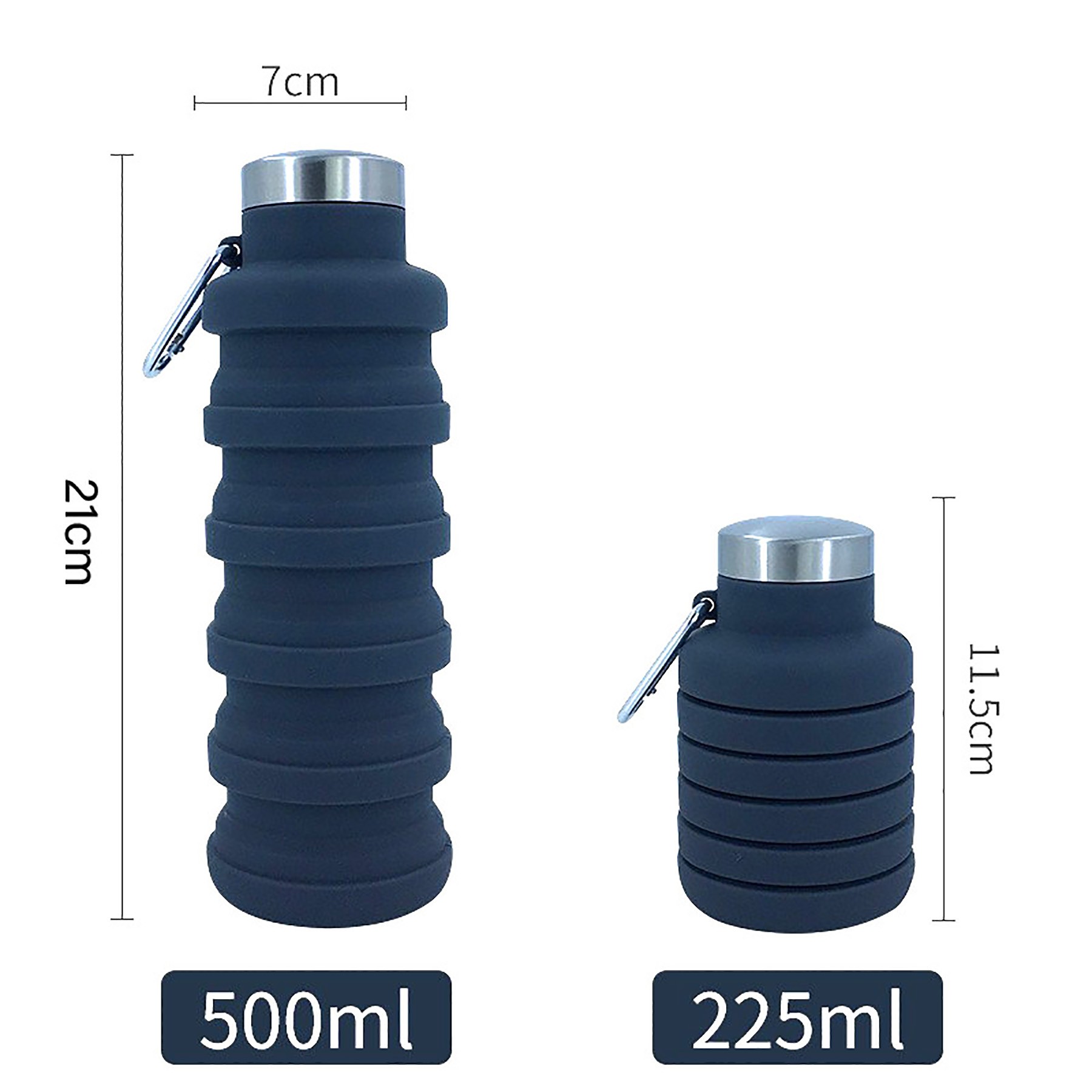 17Oz Retractable Silicone Sports Bottle 3