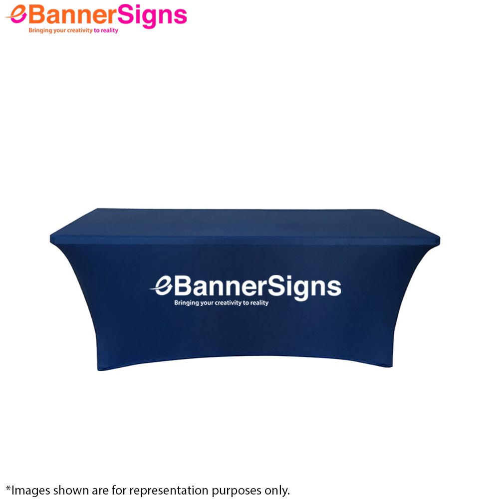 Stretch Table Cover (3-Sided Open Back) 2