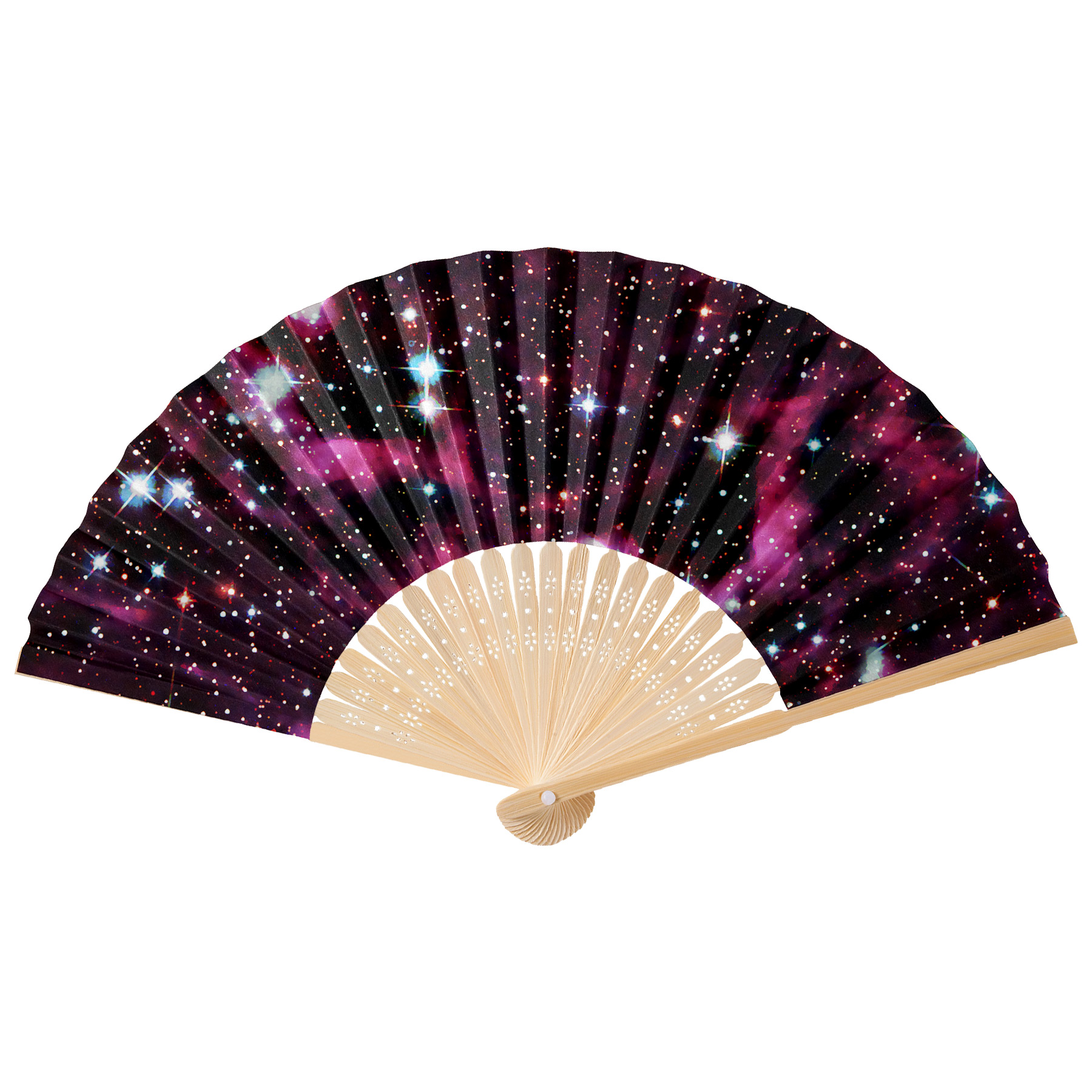 Full Color Foldable Bamboo Paper Hand Fan 9