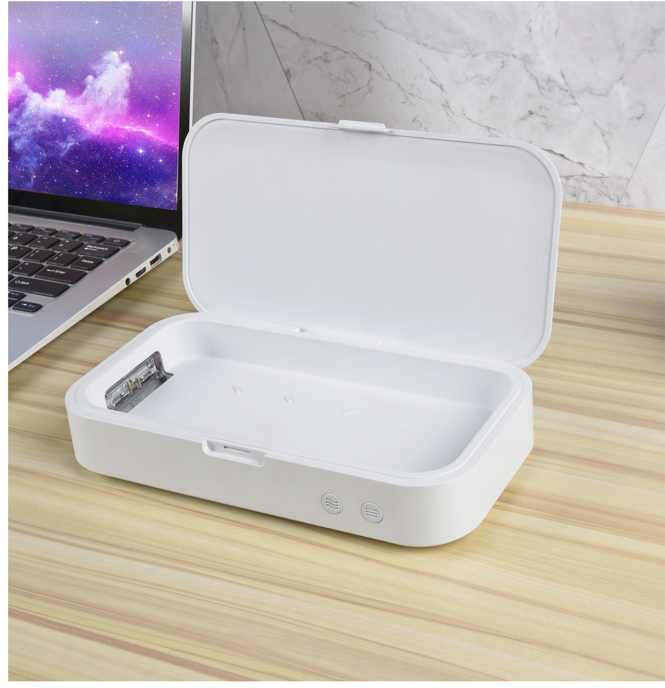 UVC Germ Safe Phone Sterilizer Case w/10W Wireless Charger 7