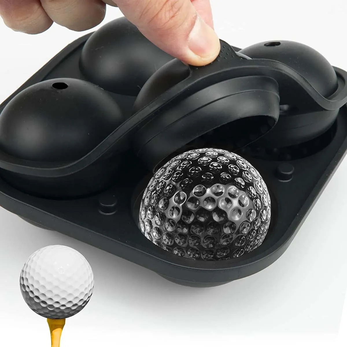 Golf Ball Shaped Ice Cube Tray 2