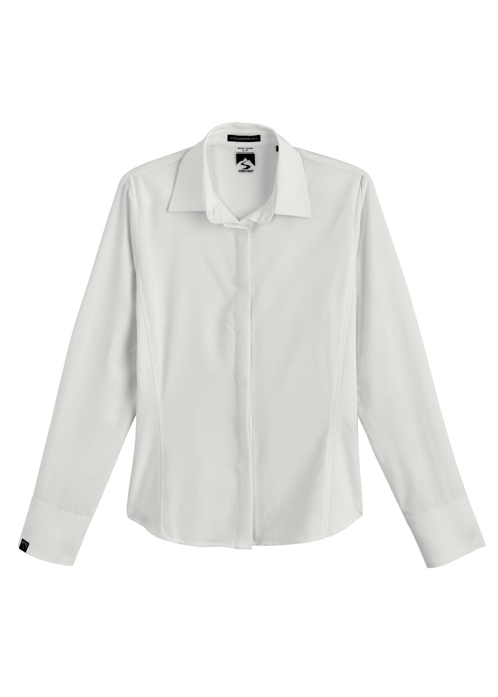 Storm Creek Women's Executive 4-Way Stretch Solid Button Up 3