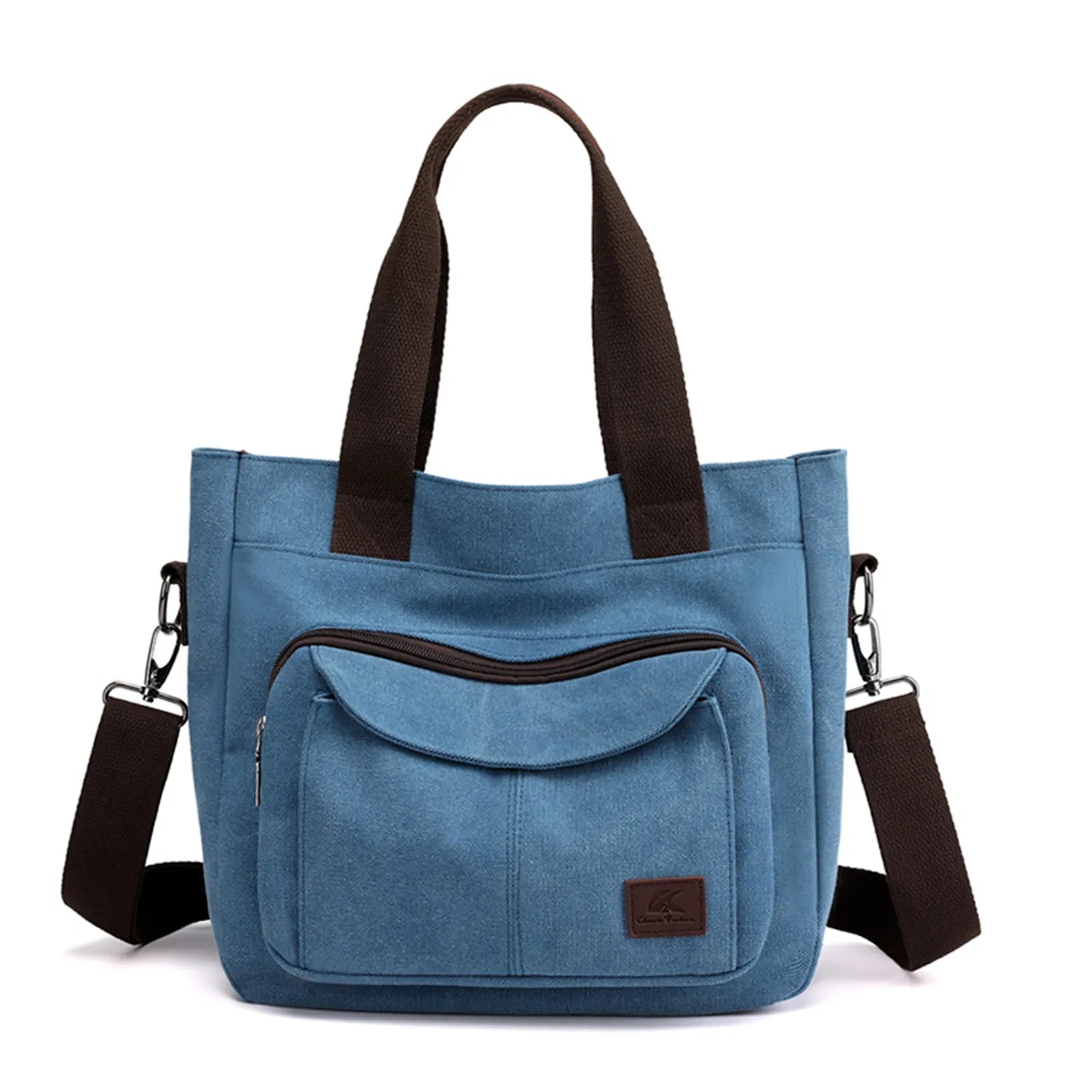 Women's Canvas Shoulder Handle Work Crossbody Bag 5